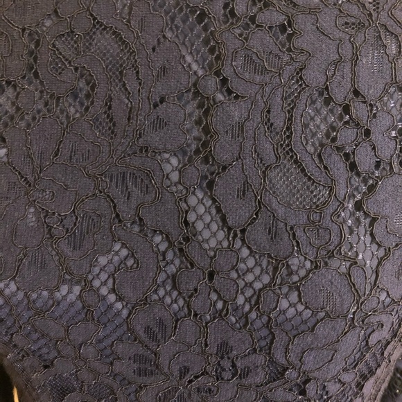 NWOT Trina Turk Dark Blue Lace Off Shoulder Dress - Picture 14 of 14